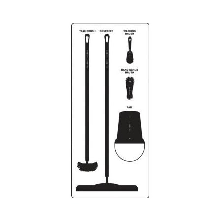 Accuform WET ZONE STOREBOARDS MAXDUTY PSB611WTBK PSB611WTBK
